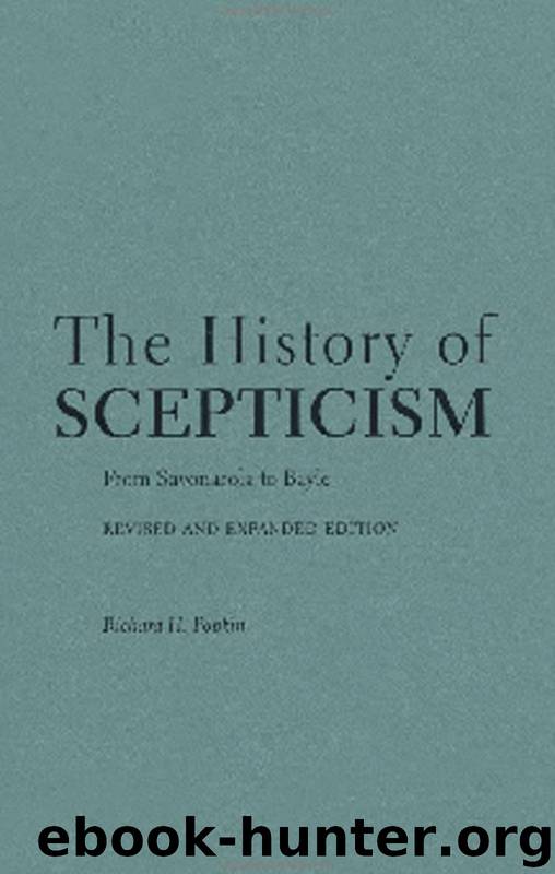 History Of Scepticism By Popkin Richard H Free Ebooks Download 